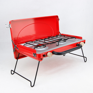 Estufa de Butano Plegable de Doble Quemador de Alta Potencia <span class=keywords><strong>para</strong></span> Cocinar al Aire Libre e Interior, <span class=keywords><strong>Camping</strong></span>, Barbacoa y Situaciones de Supervivencia - Product Image 2