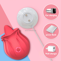 Nouveau SacKnove Tik Tok Hot Sales Vibrateur Rose Sucette Clitoridienne Bouche Fleur Langue Lécheuse Sex Toy Dildo