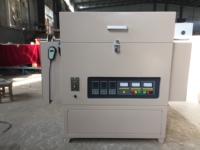 Horno de Tubo Industrial 2200C con Elementos Calefactores de MoSi2, Horno de Sinterización con Sistema de Control PLC, Alto Vacío, Certificado CE