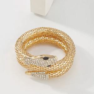 Rhinestone Snake Choker <b>Necklace</b> <b>Statement</b> Serpent Collar for Women Party Jewelry - Product Image 4