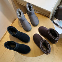 2025 dames hiver neige bottes épais chaud plat bottines pour femmes mode surdimensionné court femme bottes