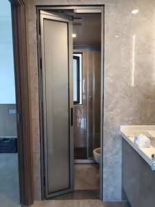 Puerta <span class=keywords><strong>PT</strong></span> de Alta Calidad, Duradera, con Doble Vidrio Templado, Antirrayaduras, Impermeable, con Marco de Aleación de Aluminio para Cocina, Baño u Oficina, Puerta PD - Product Image 5