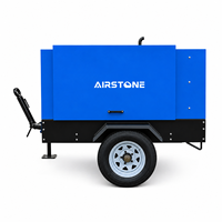 Compresor de Aire de Tornillo Industrial Portátil Airstone al Mejor Precio, 250CFM 116PSI con Motor Diésel Refrigerado por Aire