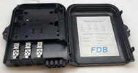 Boîte de distribution de fibre optique 1x8 FTTH Terminal de fibre optique ODB FDB Terminal de câble télécom intérieur extérieur Terminal de câble à fibre optique