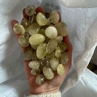 Pierres Roulées en Quartz Naturel Youning, Pierre de Guérison Polie en Citrine, Thème Amour