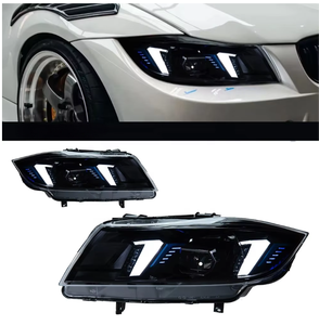 Conjunto de Faros Delanteros Adaptativos para <span class=keywords><strong>BMW</strong></span> 2010 2011 / Faros Delanteros Halógenos Xenón para Automóvil <span class=keywords><strong>E90</strong></span> 2005 2007 2008 - Product Image 1
