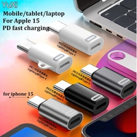 Pour Lightning femelle vers Type C USB mâle adaptateur PD 35W iOS câble de charge rapide pour iPhone 15 14 Pro Max iPad mini Air USB-C
