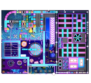 Attrezzature per Parco Giochi al Coperto per <span class=keywords><strong>Bambini</strong></span> su Misura, Centro di <span class=keywords><strong>Intrattenimento</strong></span> Commerciale, Grande Parco Trampolini per <span class=keywords><strong>Bambini</strong></span> - Product Image 6