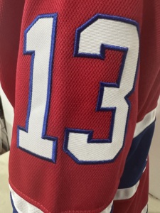 Canada Montréal Cousu Main # 75 Dobes # 15 Newhook # 53 Dobson # 93 Demidov # 14 Suzuki # 13 Caufield # Maillot de hockey sur glace Hutson n°48 - Product Image 5