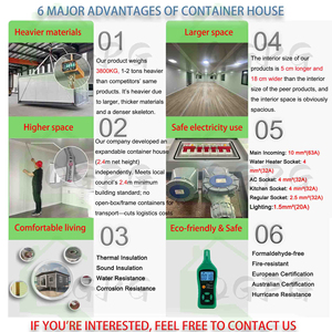 Maison préfabriquée extensible pliable <span class=keywords><strong>de</strong></span> 20 pieds ou 40 pieds, maison conteneur extensible préfabriquée à <span class=keywords><strong>louer</strong></span>, entièrement équipée CE - Product Image 6