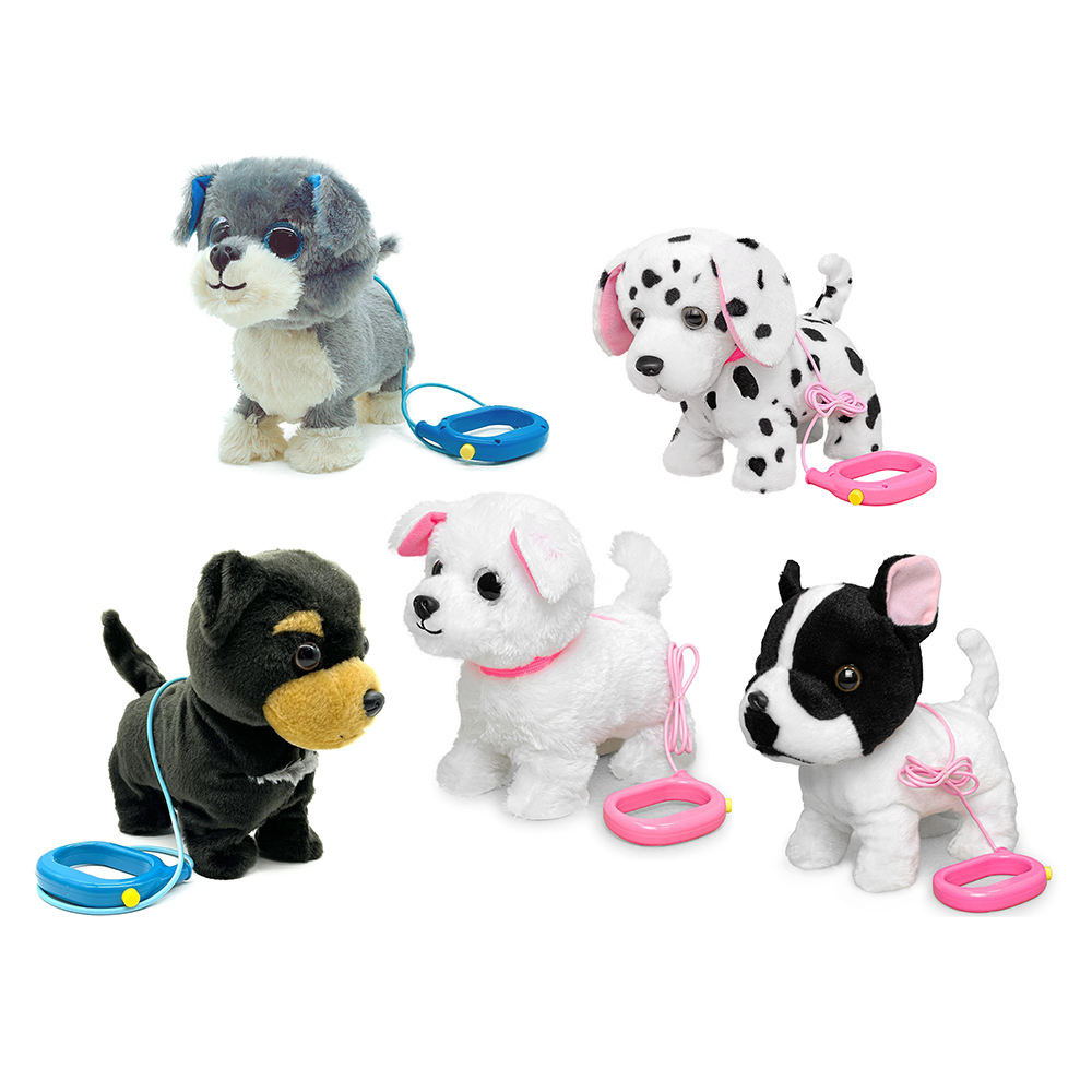 Walking Barking Stuffed Dalmatian Toy Dog with Remote - Main Image