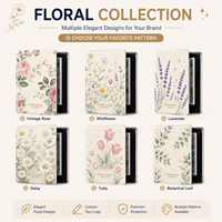 Casing Kindle Floral Kustom untuk Kindle Paperwhite 2021 Generasi ke-11 6.8 inci dengan Pola Bunga Logo, Cover E-Reader OEM Grosir