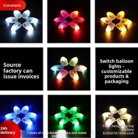 Lumières LED pour ballons en plastique transparent en forme de balle, utilisation intérieure/extérieure, décoration de fête d'anniversaire, de mariage, de Noël pour adultes