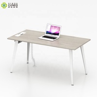 Bureau d'ordinateur simple et traditionnel, extensible, avec structure en acier et panneau MFC, design neuf, stable et élégant, pour la maison ou le bureau.