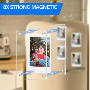 Cadre magnétique en acrylique pour réfrigérateur de 2,36 x 3,54 pouces, cadre photo magnétique double face pour films <span class=keywords><strong>Instax</strong></span> <span class=keywords><strong>Mini</strong></span> - Product Image 4
