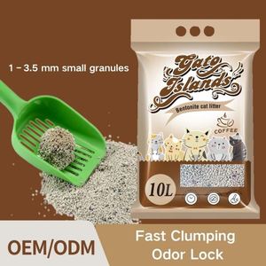 Eisen Wholesale 10L Sodium Bentonite Cat Litter Fast Clumping Sanitary <b>Sand</b> Arena Para Gato Sanitaria Dust Free - Product Image 1