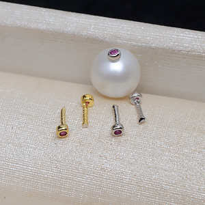 10 Cuentas de Plata S925 con Ojo de Pez, Rojo y Negro, Tipo Barroco, con Orificio Pasante, Accesorio para Manualidades, 4015, Fornituras y Componentes de Joyería - Product Image 3