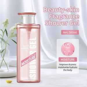 निजी लेबल ओएम थोक पुष्प सुगंध 500 एमएल शॉवर जेल बाहर महिलाओं के लिए मॉइस्चराइजिंग त्वचा के अनुकूल सफेद शरीर धोने - Product Image 4