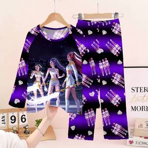 Conjunto de Pijama de <span class=keywords><strong>Anime</strong></span> 3D de Dibujos Animados, Camisón de Moda para Niñas y Niños, <span class=keywords><strong>Ropa</strong></span> de Dormir Diaria, Camiseta de Manga Larga y Pantalones, <span class=keywords><strong>Ropa</strong></span> Casual para el Hogar de Alta Calidad - Product Image 5