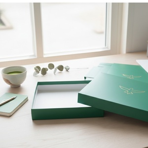 Custom Magnetic Closure Gift <b>Box</b> Flat Pack Kraft Apparel Packaging <b>Box</b> with Embossed Logo - Product Image 2