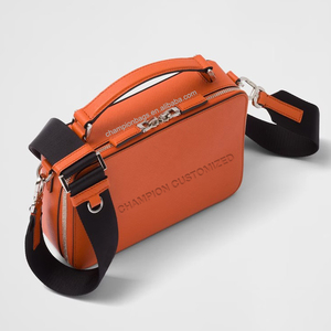 Bolso <span class=keywords><strong>bandolera</strong></span> de cuero saffiano PU con logotipo personalizado para <span class=keywords><strong>hombre</strong></span>, <span class=keywords><strong>bandolera</strong></span> cuadrada con cremallera y logotipo para <span class=keywords><strong>hombre</strong></span> - Product Image 4