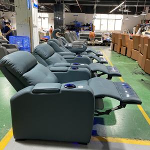 Set <span class=keywords><strong>Sofa</strong></span> berbaring kekuatan desain Modern kualitas tinggi bingkai kayu Home Theater Hotel bioskop ruang tamu furnitur - Product Image 5