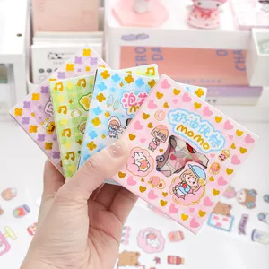 Custom Cartoon Stickers Stationery Products Kids Set Customized Box School Stickers 100 Pcs Students Girls