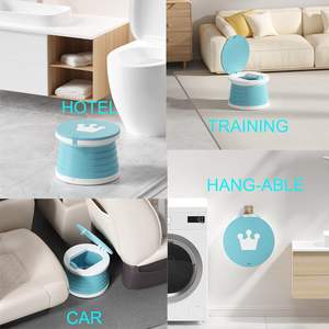 Nuevo Producto: Asiento de Inodoro Plegable y Extensible para Bebés, Asiento de Viaje Plegable, Asiento de Emergencia de Plástico Plegable para Niños - Product Image 5