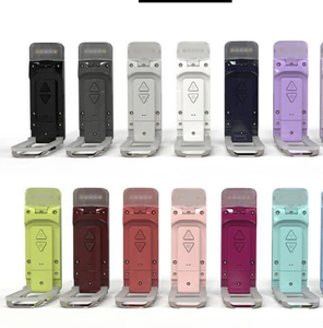 Lampe LED USB rechargeable mini pliable à clipser, abat-jour vert foncé moderne pour lecture intérieure et usage au bureau, alimentée par batterie DC - Product Image 1