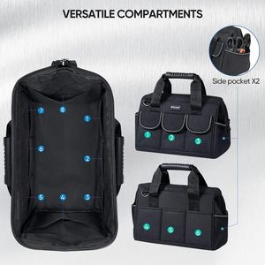 Free sample Personalized Factory Direct Wholesale Long-Lasting Large Compartment Waist Tool Belt Bag for Electricians - Product Image 2