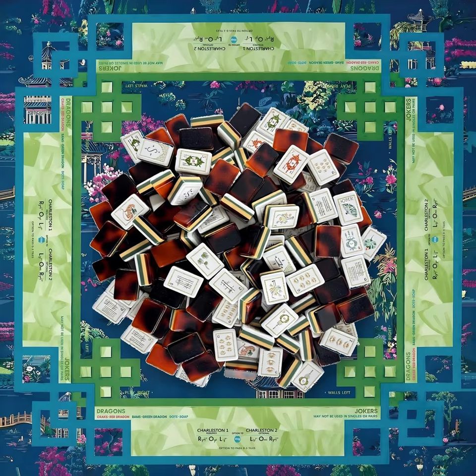 4-Layer Engraved American Mahjong, Extra-Large 1.42