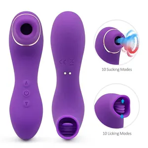Multi vibrazione 10 succhiare 10 lingua leccare modalità G-spot clitoride stimolanti donne sesso giocattolo adulto vibratore per il piacere femminile