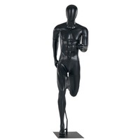 Mannequins de vitrine haut de gamme en fibre de verre pour femmes et hommes musclés, idéaux pour les magasins de vêtements et les présentoirs sportifs.