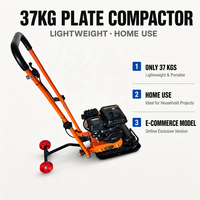 Compacteur à plaque vibrant portatif de 30 kg à essence pour sols, asphalte et travaux de construction OEM CE