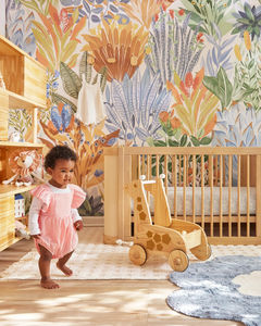 202408 beaux enfants montessori jouets poitrine organisateurs et stockage en bois enfants jouet armoires de rangement boîte Bin girafe jouet Bin - Product Image 3