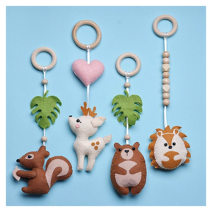 Новый продукт, деревянная рама для фитнеса, лесные животные, детские игрушки для занятий спортом, набор - Product Image 2