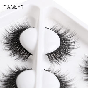 <span class=keywords><strong>Magefy</strong></span> – 3 paires de cils de vison 3d en Fiber synthétique 15 mm 16mm, faits à la main - Product Image 4