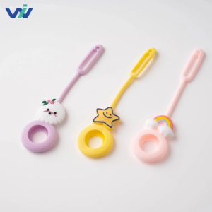 Support en silicone véritable imperméable au design de dessin animé mignon pour <span class=keywords><strong>Airtag</strong></span>, étui de protection anti-perte, protection à 360° pour traceur GPS pour animaux de compagnie - Product Image 1