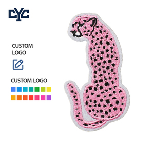 Parches <span class=keywords><strong>de</strong></span> Tela No Tejida, Ecológicos, No Tóxicos, Suaves y Ligeros, para Manualidades, Bordados a Mano con Diseño <span class=keywords><strong>de</strong></span> Guepardo Rosa - Product Image 1