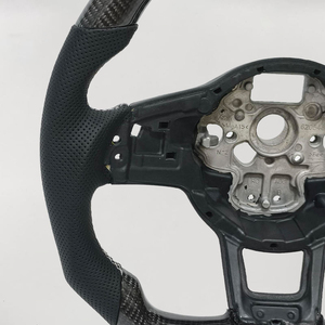 Volant sport style demi-cuir fibre de carbone pour VW <span class=keywords><strong>Volkswagen</strong></span> Golf <span class=keywords><strong>5</strong></span> 6 7 R MK5 MK6 MK7 MK7.<span class=keywords><strong>5</strong></span> <span class=keywords><strong>Gti</strong></span> <span class=keywords><strong>Polo</strong></span> Passat CC B8 B6 - Product Image 3