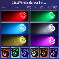 Projecteur LED PAR étanche haute luminosité 18x18W avec zoom RGBW pour extérieur IP65