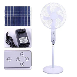 Factory air <strong>Cooler</strong> Solar <strong>Bedroom</strong> Ventilador Powered <strong>Fan</strong> 16 Inch Lithinum Battery Solar <strong>Fan</strong> With Solar Panel - Product Image 2