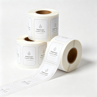 Étiquettes pour bougies en forme de pilier Haoxuan OEM, film blanc PP mat imprimé, autocollants adhésifs imperméables pour l'emballage des produits de bougies