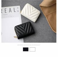 BOSTANTEN Dompet Tempat Kartu Kredit Kulit Imitasi Minimalis Perlindungan RFID Dompet Koin Wanita Kecil Warna Hitam