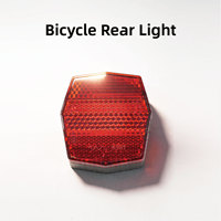 Feu arrière antivol AirTag pour vélo, réflecteur en matériau pour VTT et vélo de route, lumière d'avertissement de sécurité pour la conduite nocturne