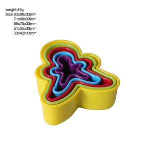 Đầy Màu sắc fondant Báo Chí khuôn mẫu thiết lập 5 cái Cây giáng sinh sao trái tim hoa vuông nhựa <span class=keywords><strong>Cookie</strong></span> Máy cắt để nướng - Product Image 6