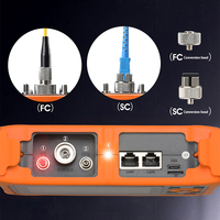 Mini OTDR 12-en-1 NK4000 Testeur de fibre optique actif en direct avec VFL, OPM et test de point de rupture