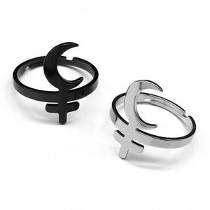 Stainless Steel Gothic Hip Hop Geometric Cross Fashion Couple <b>Rings</b> Women <b>Men</b> Wedding Gift Party Jewelry - Product Image 1