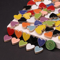 Tuiles de mosaïque de 1000g/240 pièces, mosaïque de verre et de céramique de couleurs mélangées pour la décoration de la maison ou les travaux manuels, cœur d'amour 2,2x2,3 cm