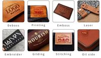 Étiquettes en cuir rectangulaires/carrées personnalisées à prix d'usine, découpées au laser, avec logo imprimé, lavables, à coudre pour vêtements